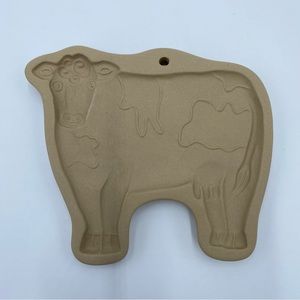 Vintage 1986 Brown Bag Cookie Art Cow Mold Press Hill Design Inc.